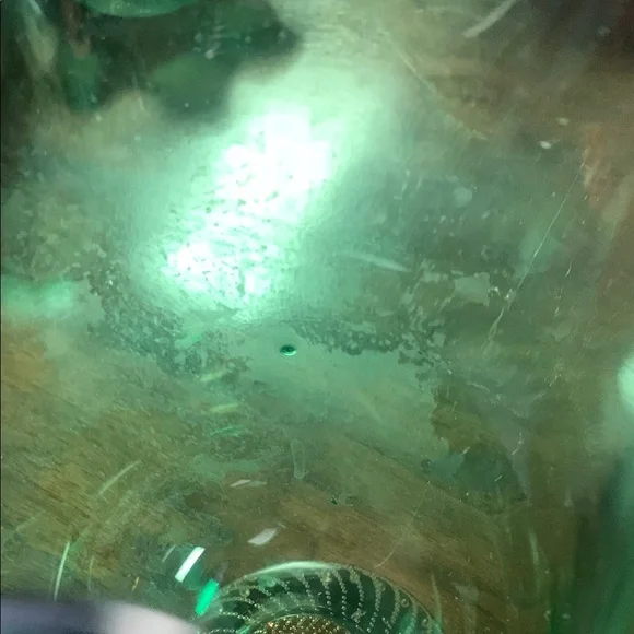 Carl Erickson “Art Deco” Vintage Green Controlled Bubble (Art) 10” Vase - Picture 5 of 5